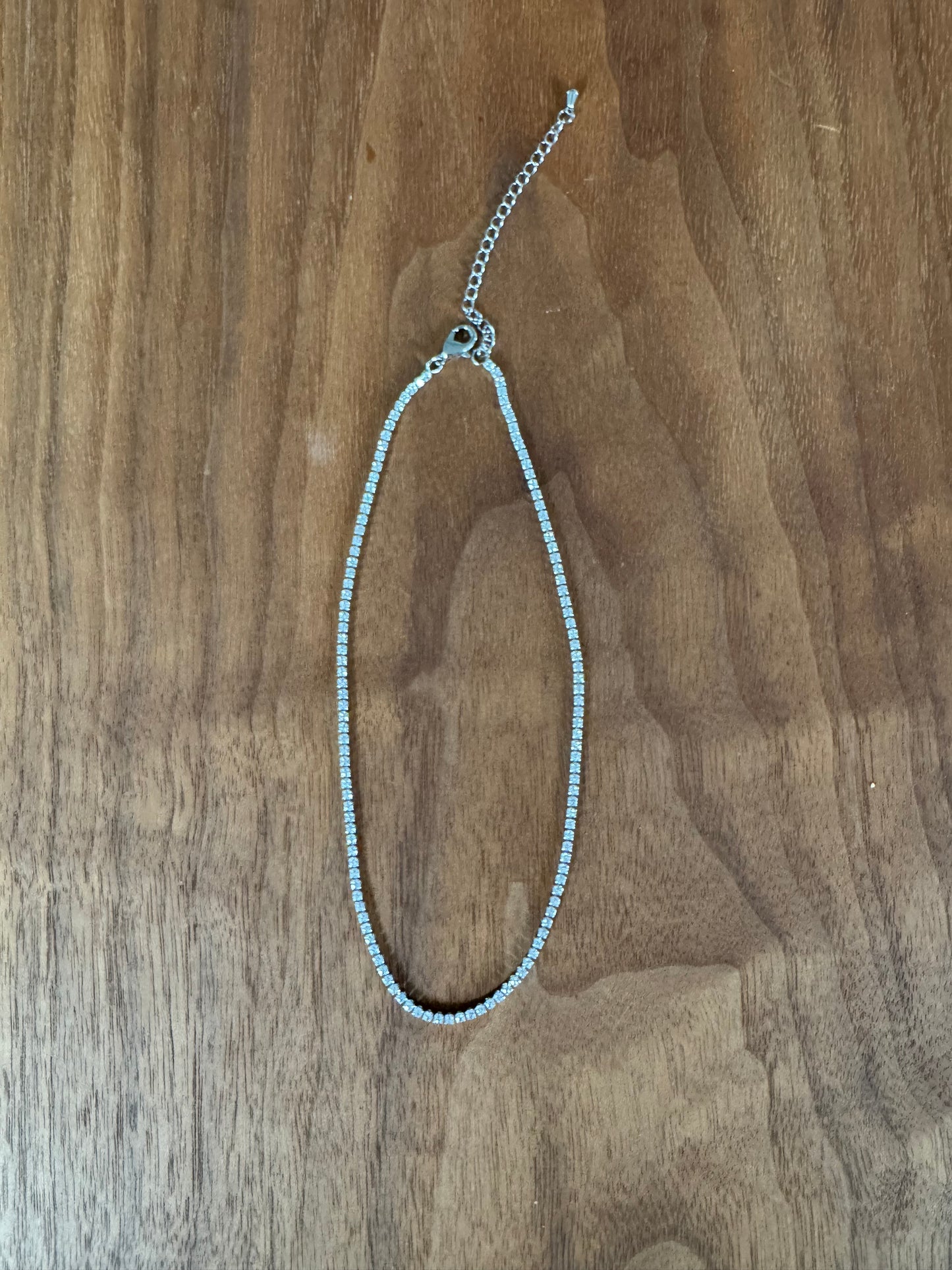 Dainty CZ Tennis Necklace