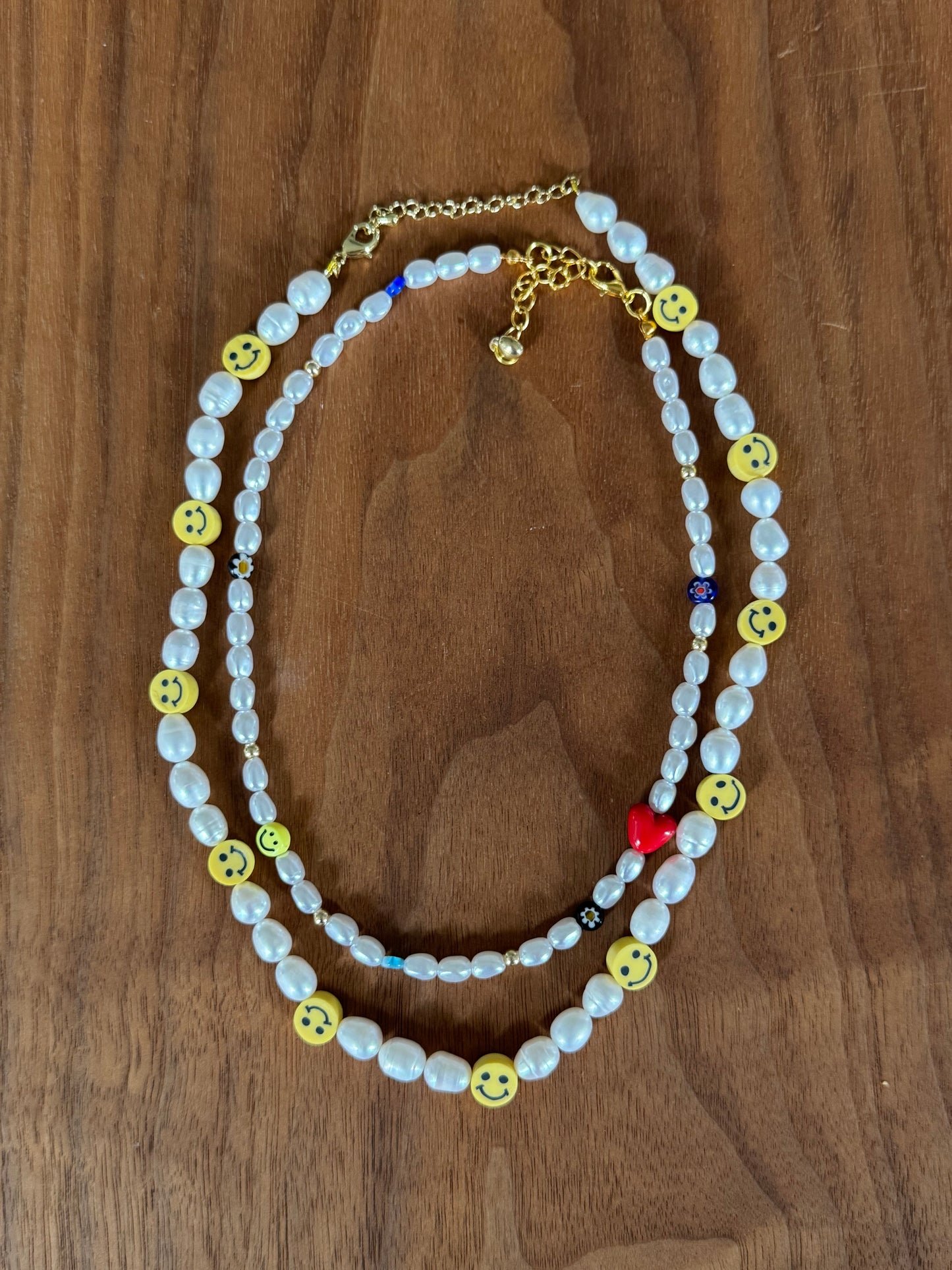Eclectic Imitation Pearl Choker