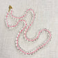 Clear Glass Hand-knotted Beaded Necklace