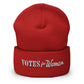 Votes for Women Embroidered Beanie