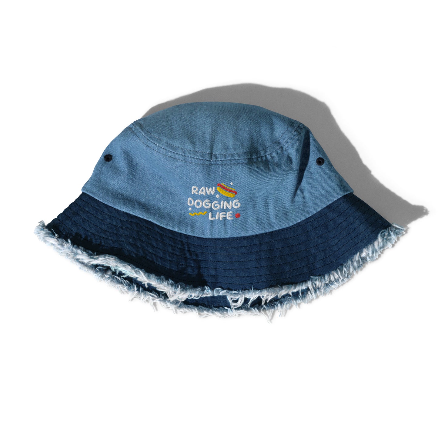 RDL Embroidered Denim Bucket Hat