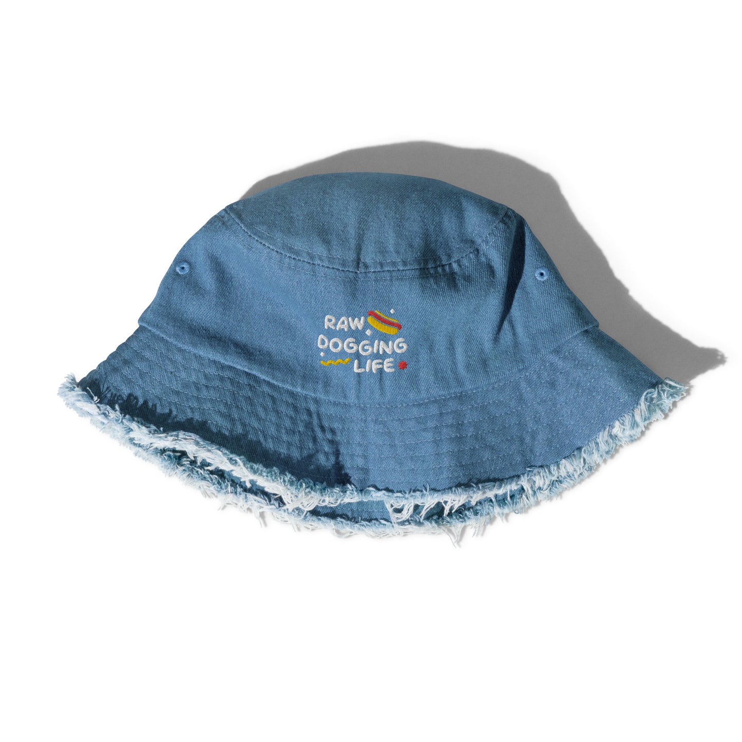 RDL Embroidered Denim Bucket Hat