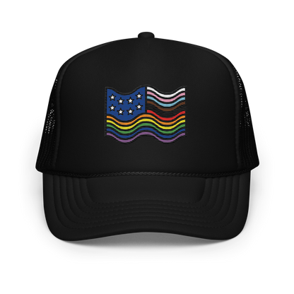 Land of the FREE Embroidered Foam Trucker Hat