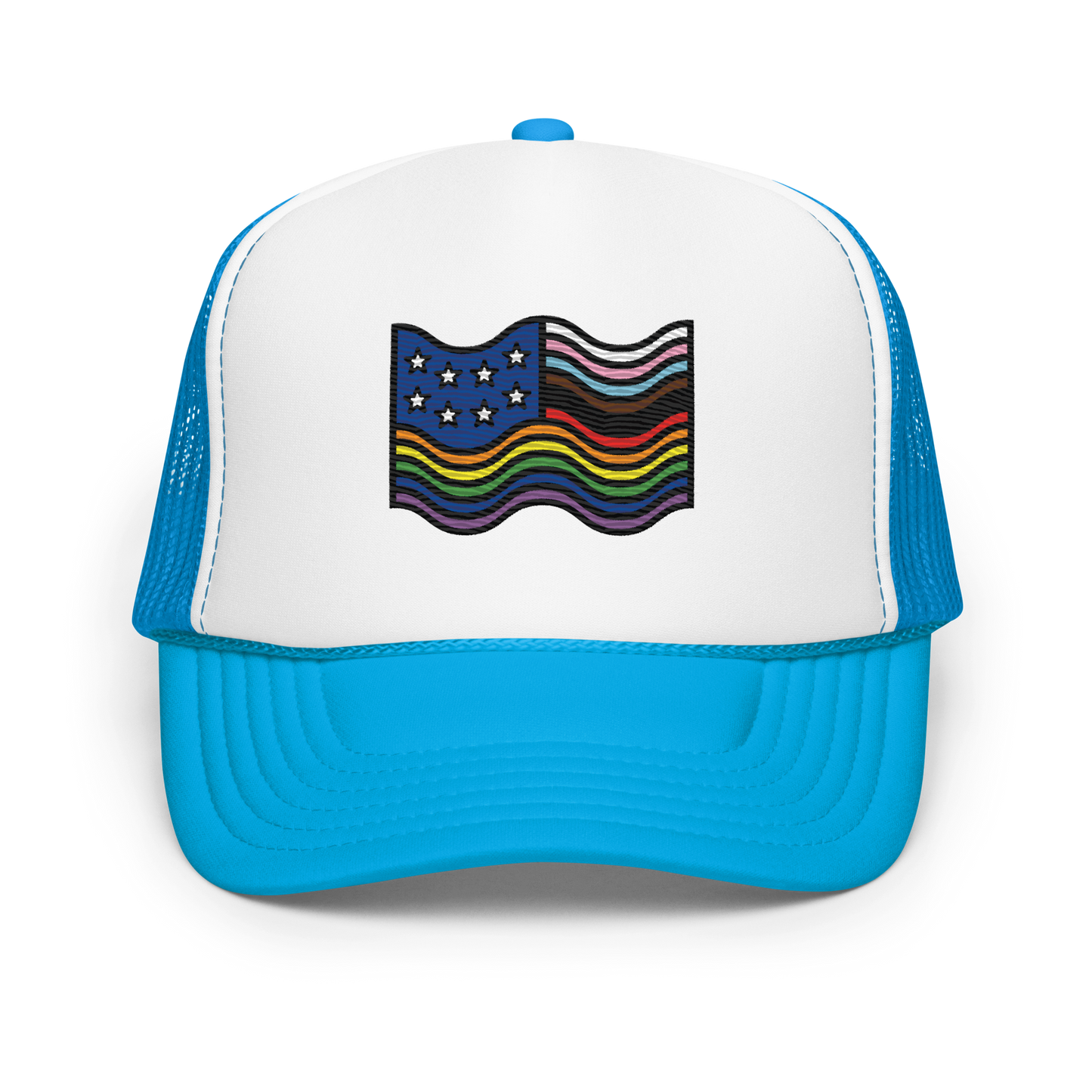 Land of the FREE Embroidered Foam Trucker Hat