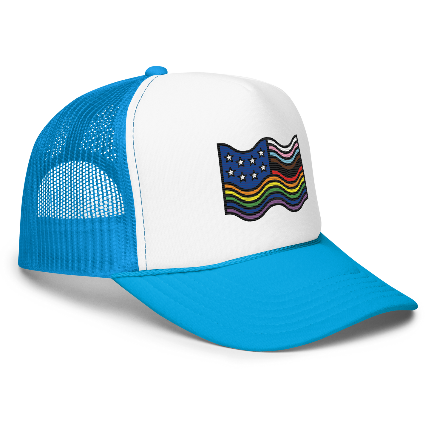 Land of the FREE Embroidered Foam Trucker Hat