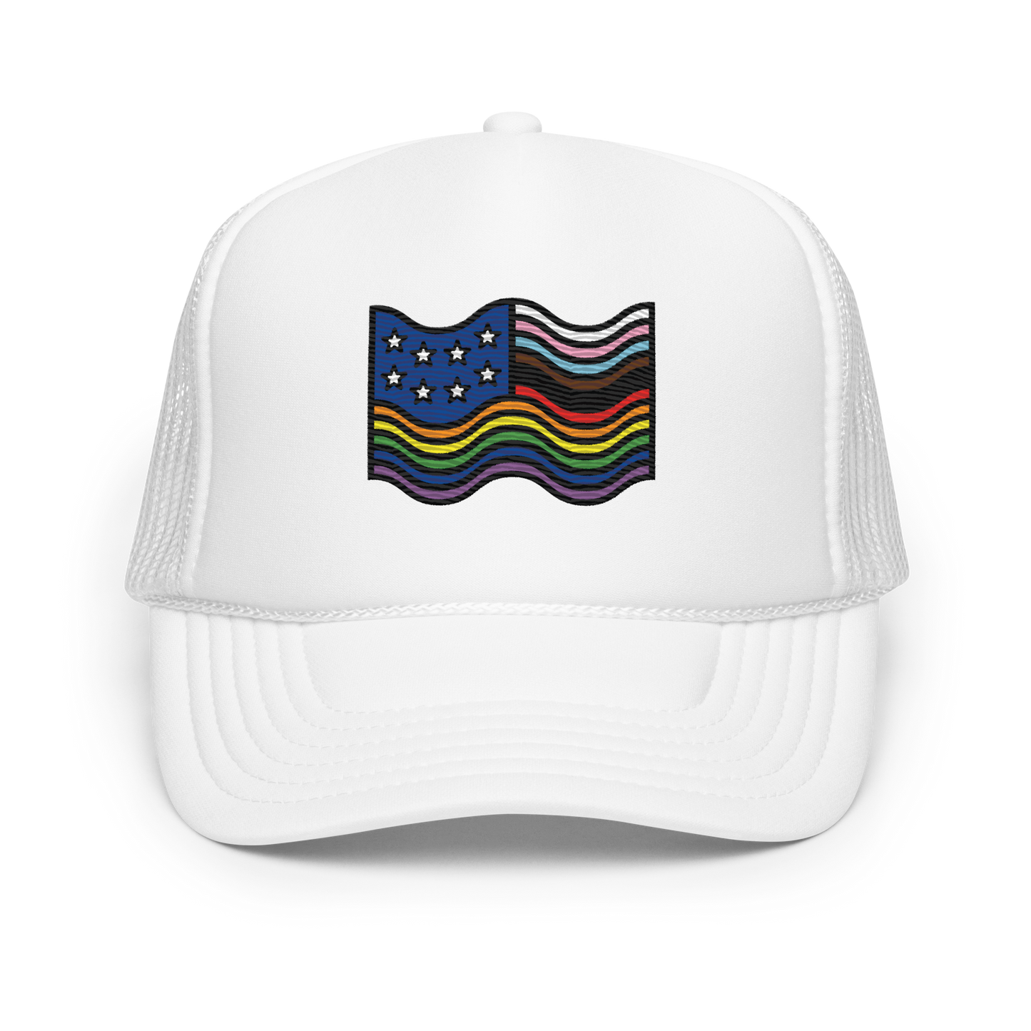 Land of the FREE Embroidered Foam Trucker Hat