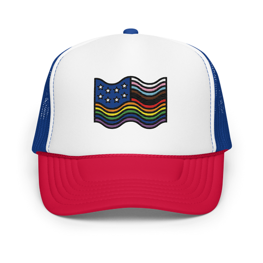 Land of the FREE Embroidered Foam Trucker Hat