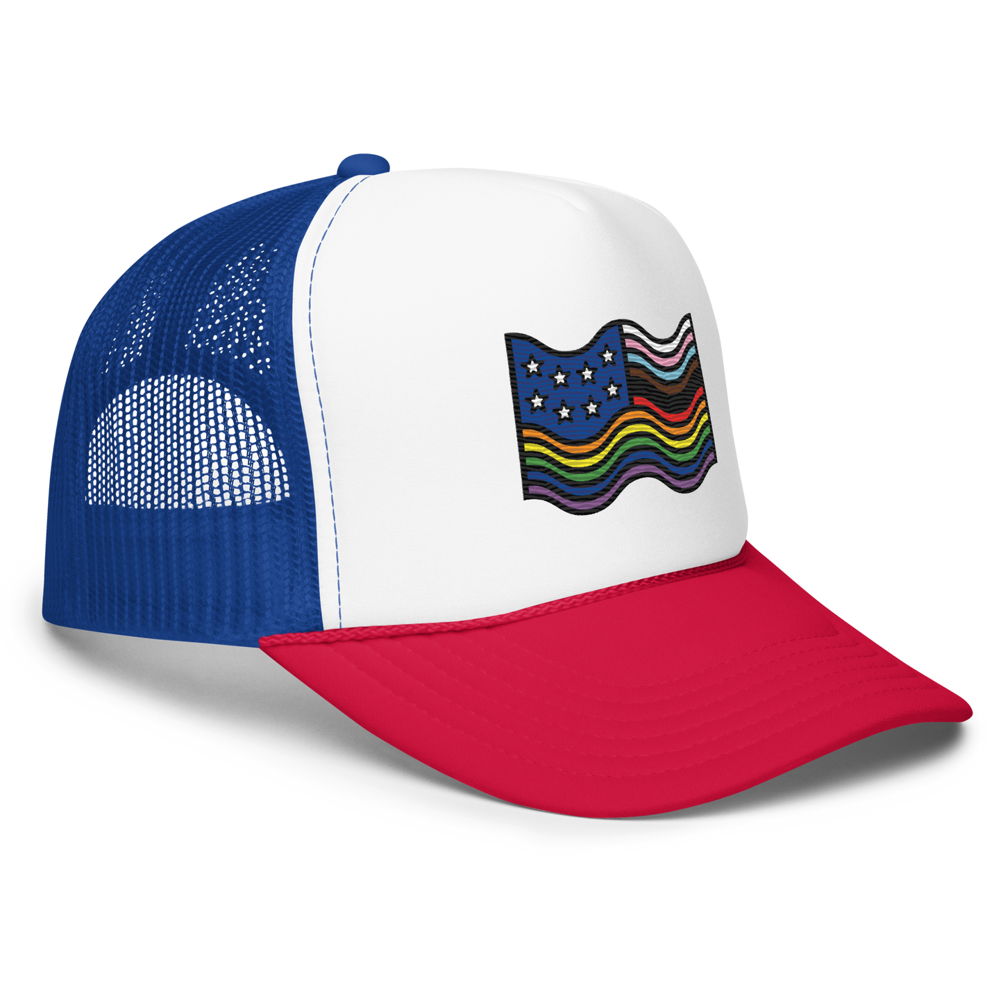 Land of the FREE Embroidered Foam Trucker Hat