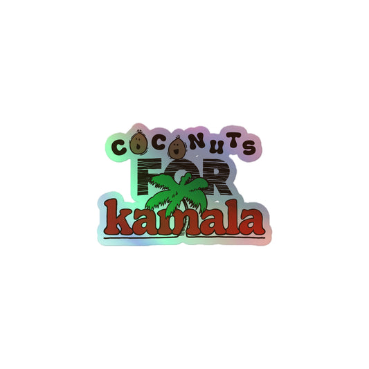 Vintage Coconuts for Kamala Holographic Sticker