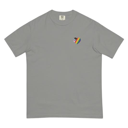 Embroidered Pride Heart Garment-Dyed Tee