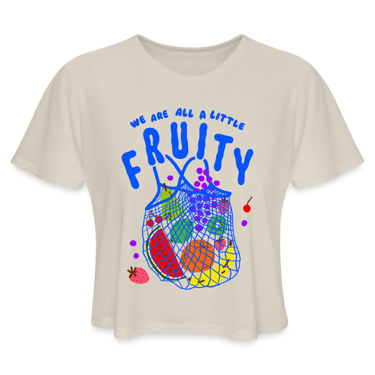 Fruity Crop Tee - dust