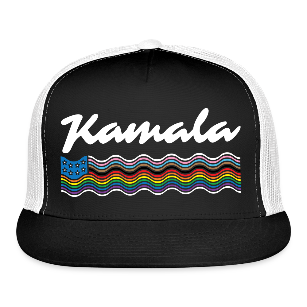 Kamala Pride Trucker Hat (Printed) - black/white