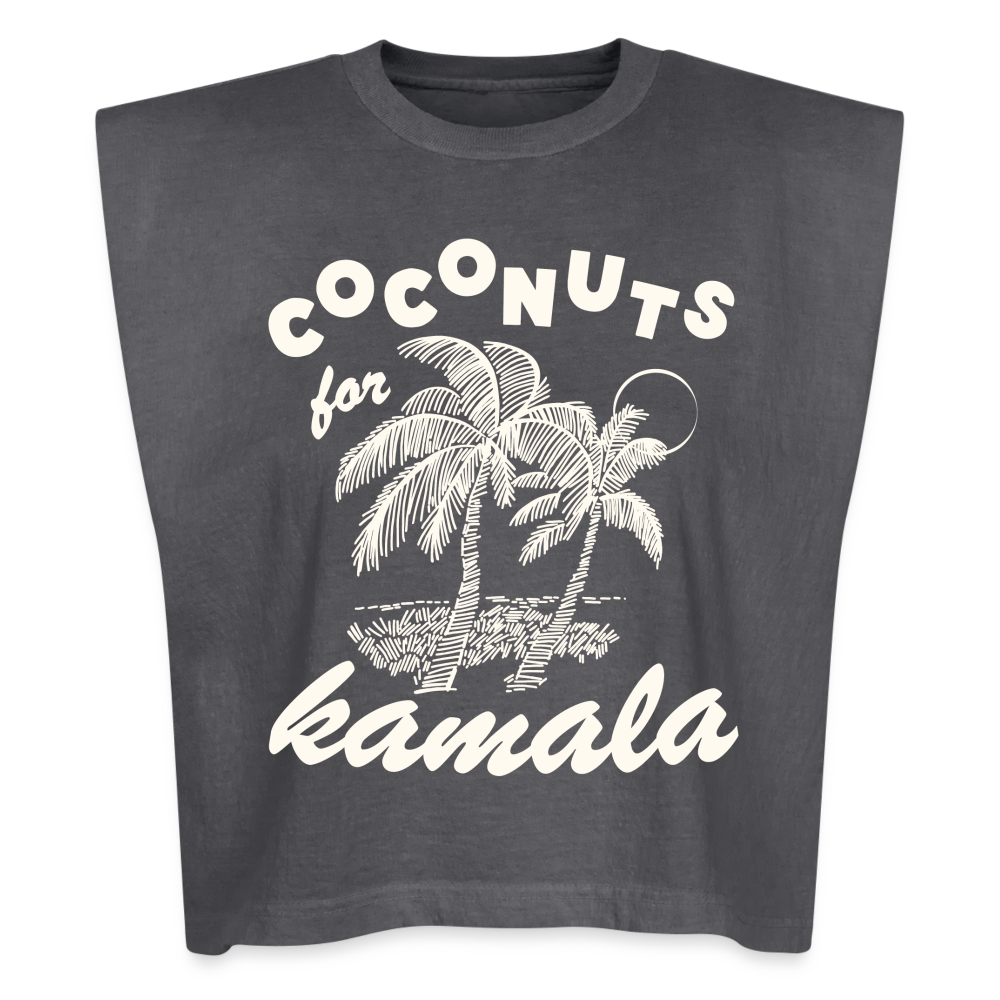 CocoNUTS for Kamala Garment-Dyed Muscle Tank - faded black