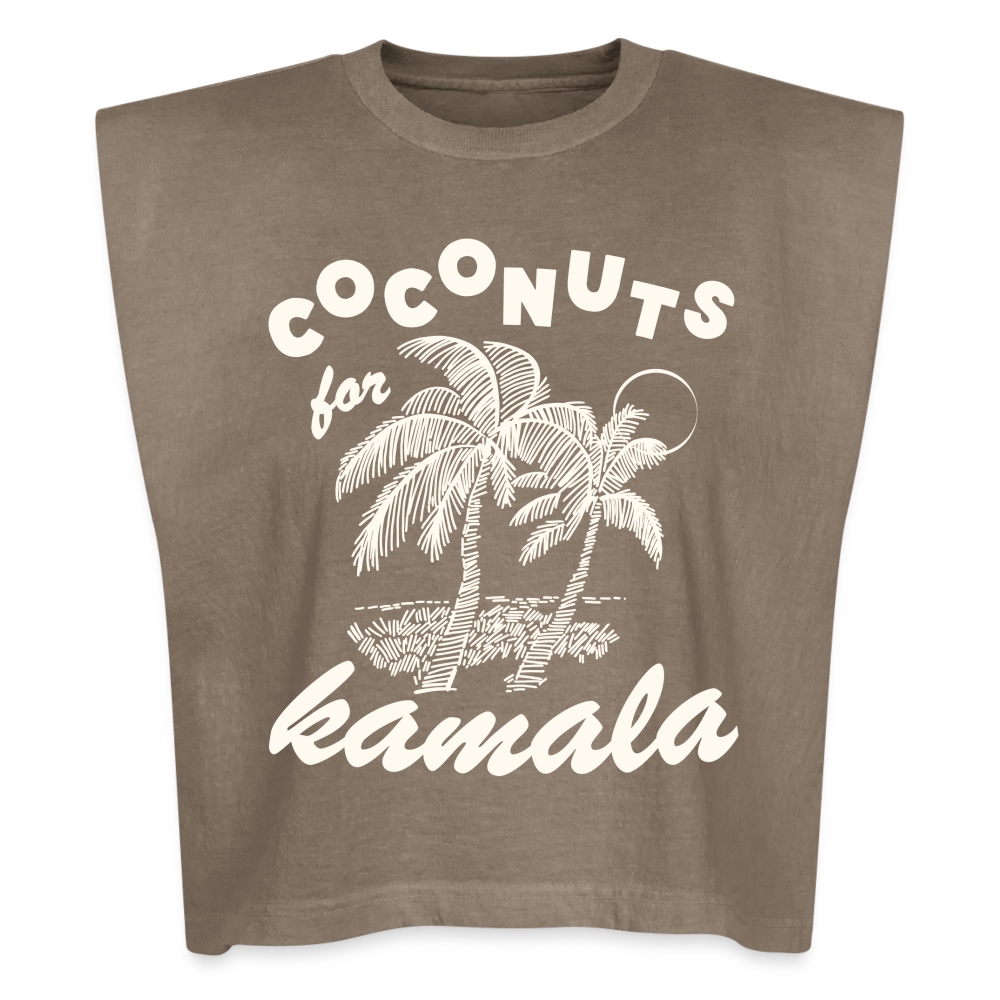 CocoNUTS for Kamala Garment-Dyed Muscle Tank - faded brown