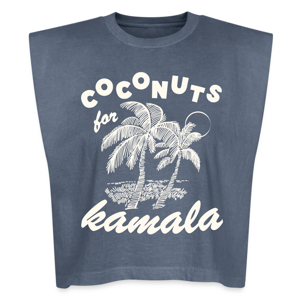 CocoNUTS for Kamala Garment-Dyed Muscle Tank - faded navy