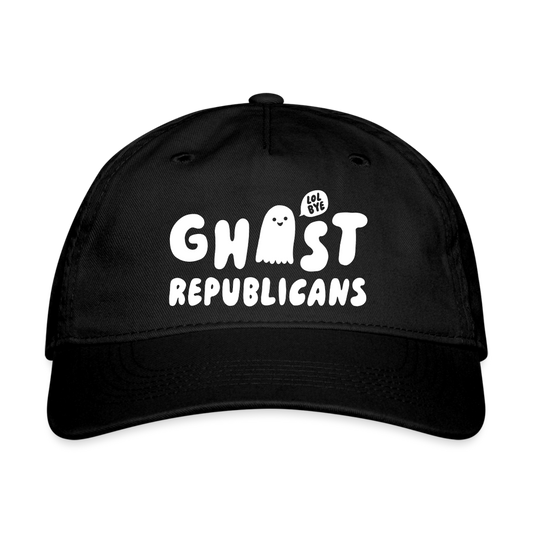 Ghost Republicans Organic Printed Dad Cap - black