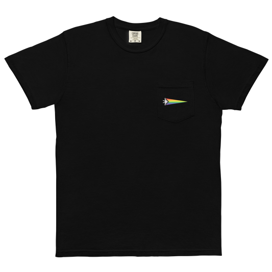 Printed Pride Pennant Flag Garment-Dyed Pocket Tee