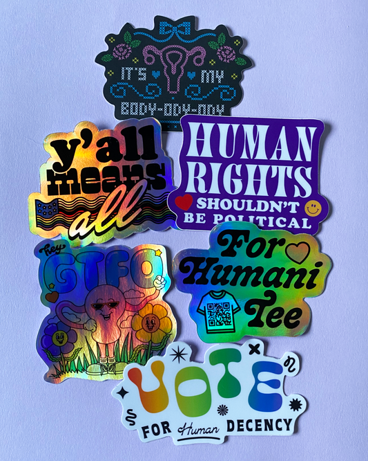 Human Rights Vinyl Sticker