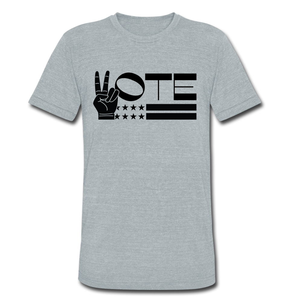 Vote Tri-Blend Tee - heather grey