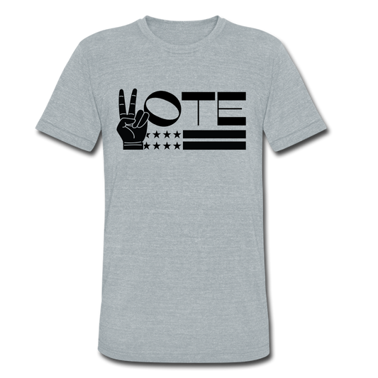 Vote Tri-Blend Tee - heather grey