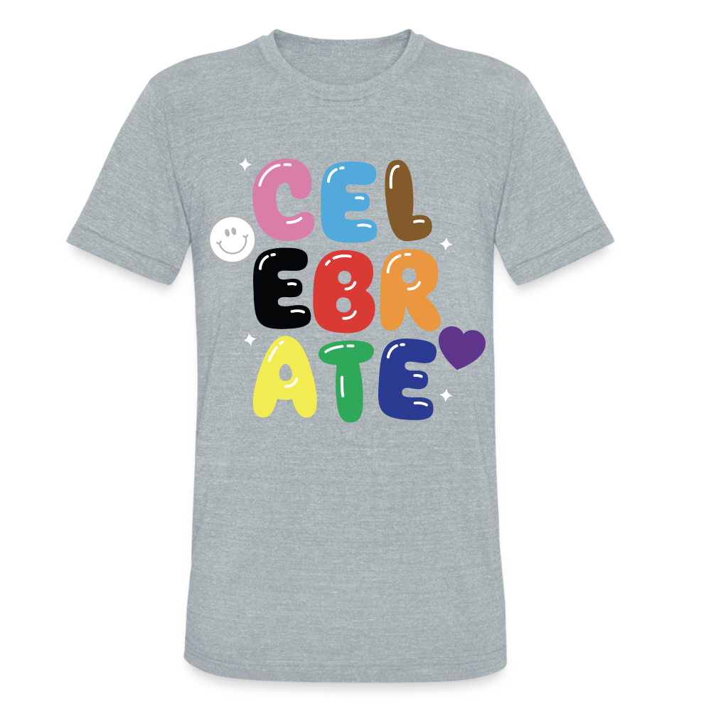 Celebrate Tri-Blend Tee - heather grey