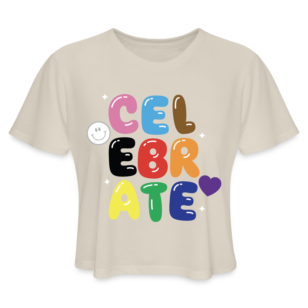 Celebrate PRIDE Crop Tee - dust