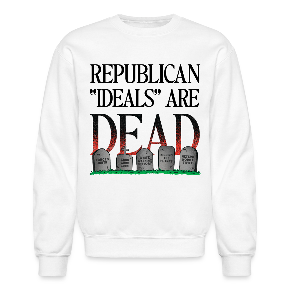 Graveyard Crewneck Sweatshirt - white