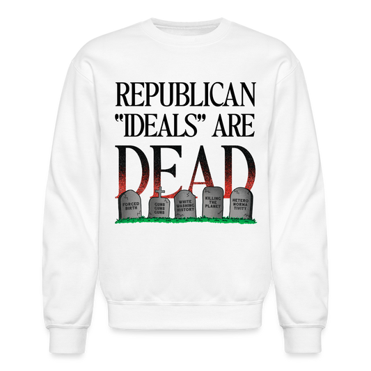 Graveyard Crewneck Sweatshirt - white