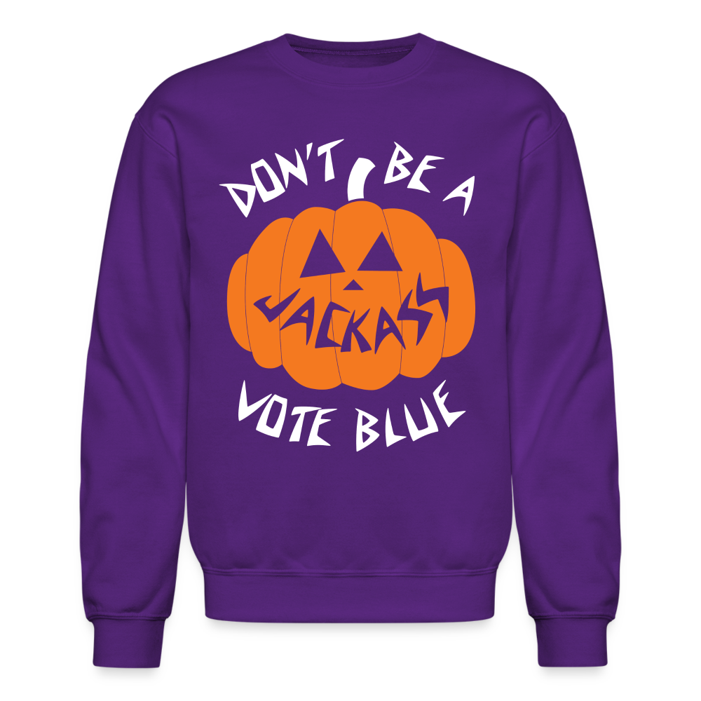 Jack-o-lantern Crewneck Sweatshirt - purple