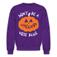 Jack-o-lantern Crewneck Sweatshirt - purple