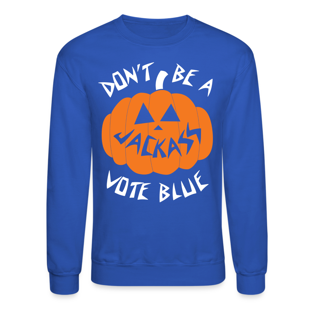 Jack-o-lantern Crewneck Sweatshirt - royal blue