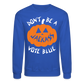 Jack-o-lantern Crewneck Sweatshirt - royal blue