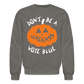 Jack-o-lantern Crewneck Sweatshirt - asphalt gray