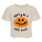 Jack-o-lantern Crop Tee - dust