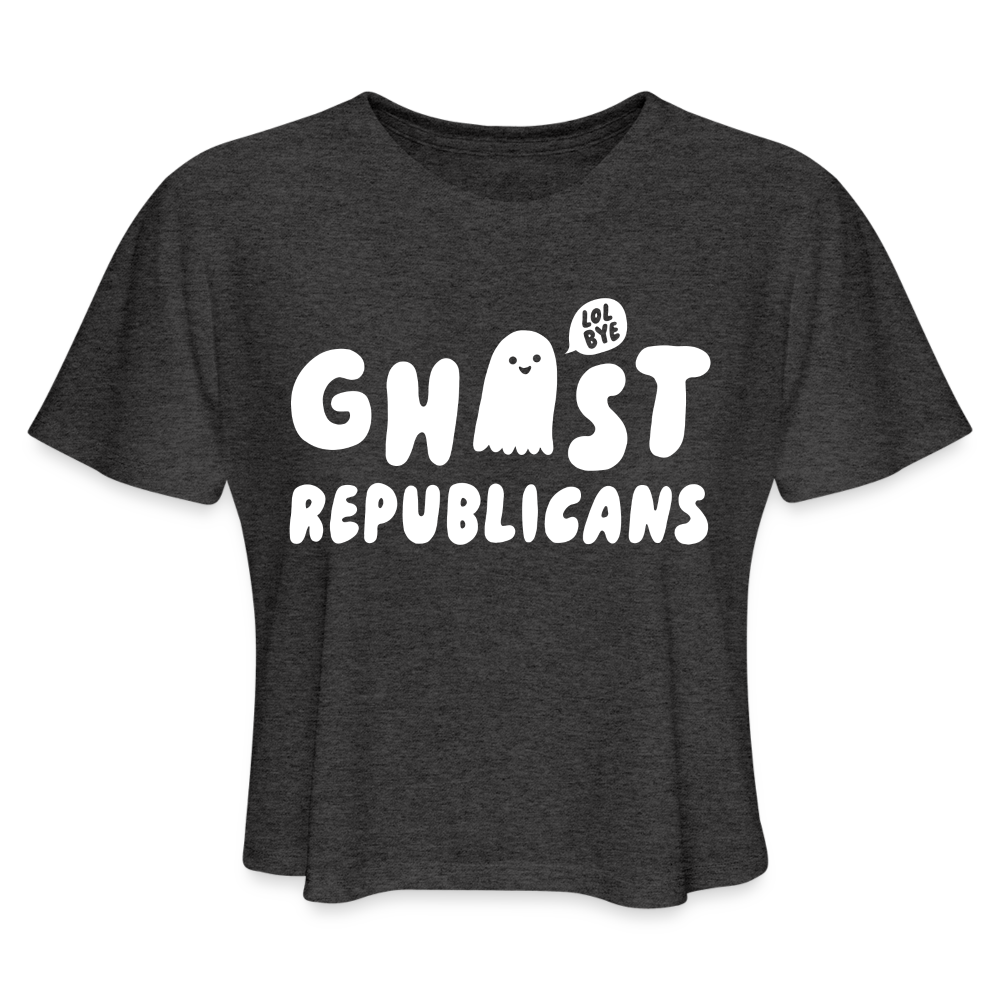 Ghost Republicans Crop Tee - deep heather