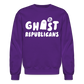 Ghost Republicans Crewneck Sweatshirt - purple