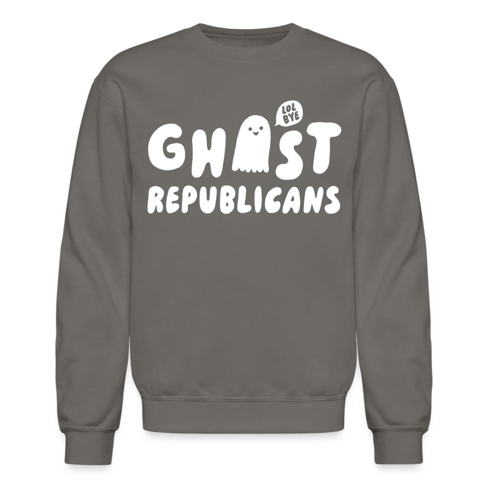 Ghost Republicans Crewneck Sweatshirt - asphalt gray