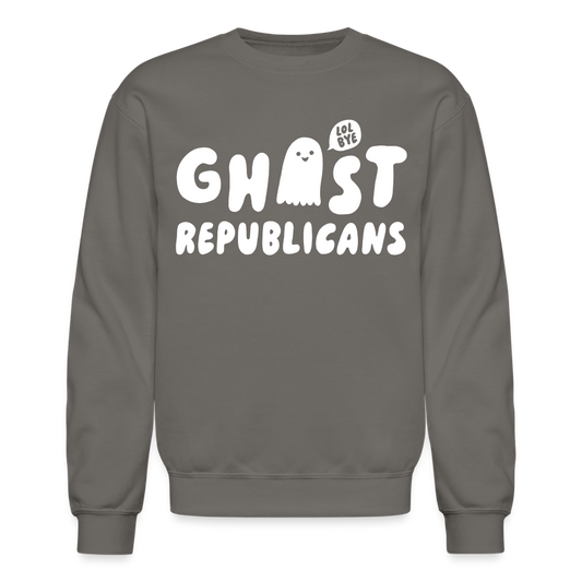 Ghost Republicans Crewneck Sweatshirt - asphalt gray