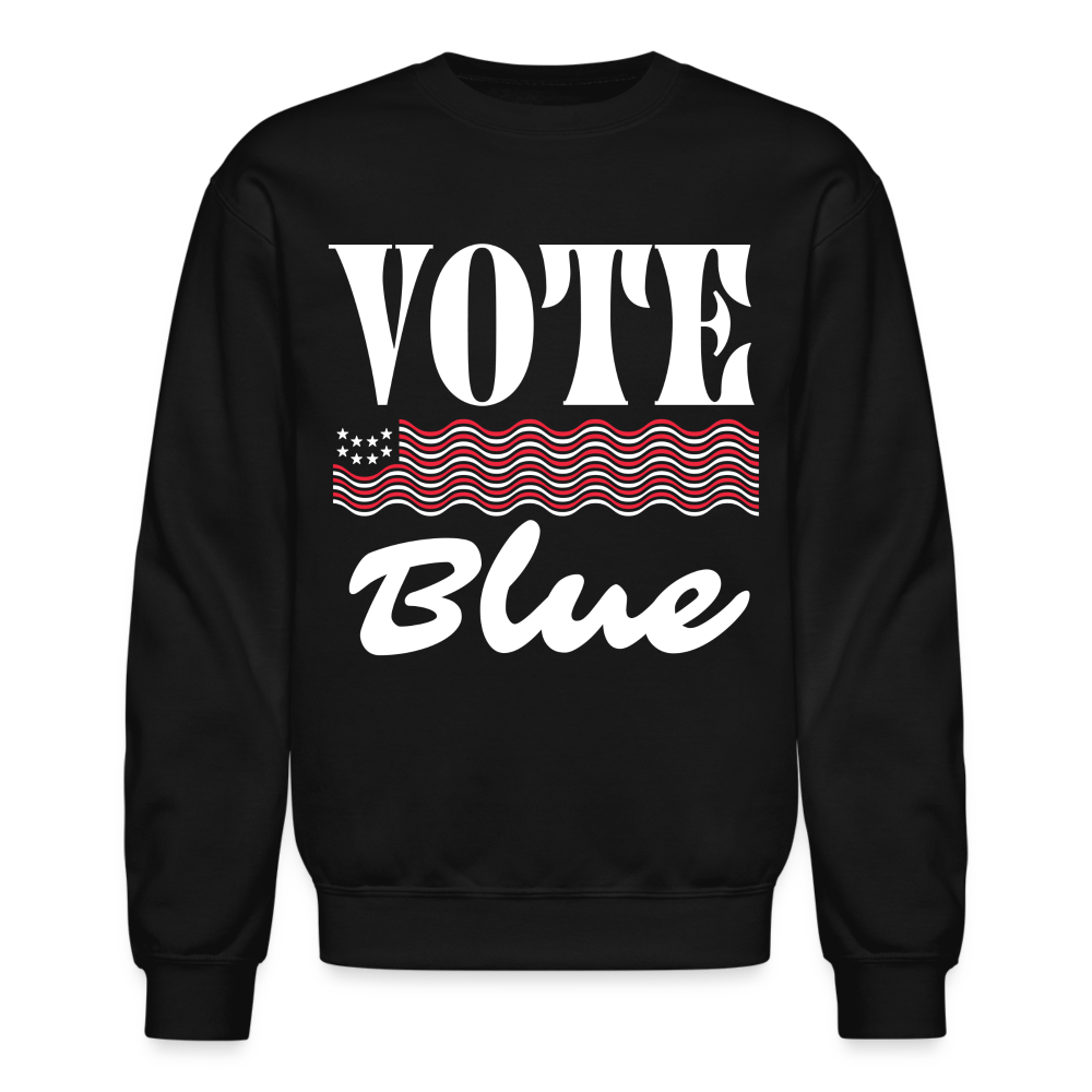 Vote Blue Crewneck Sweatshirt - black