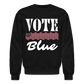 Vote Blue Crewneck Sweatshirt - black